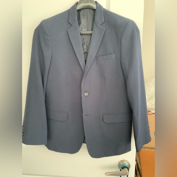Calvin Klein Boys Husky Suit Jacket size 16 in navy blue - Picture 1 of 6